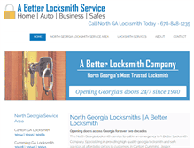 Tablet Screenshot of abetterlocksmithservice.com